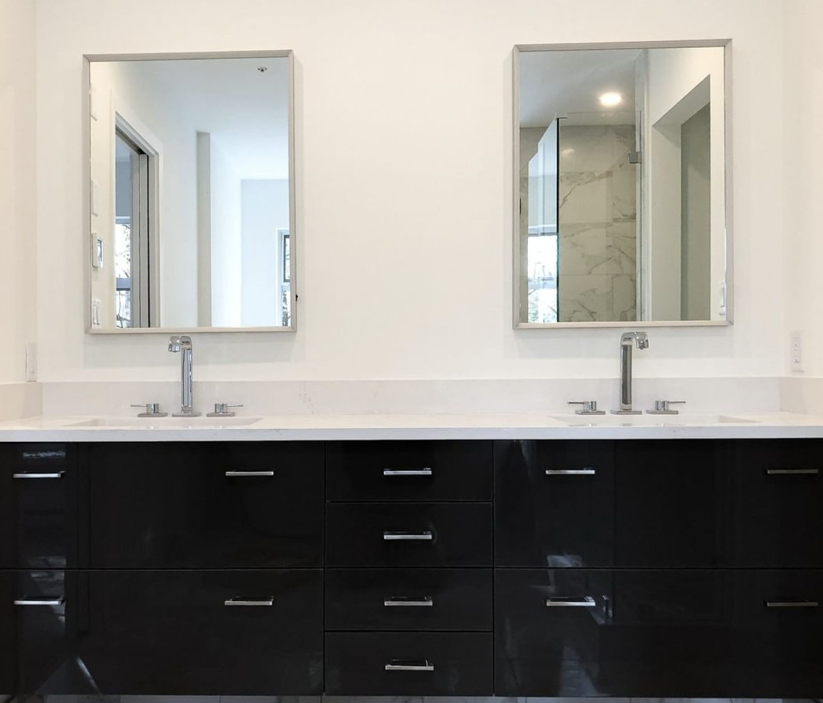 custom bathroom vanities in Langley crafted by Giovani Interior Millwork Inc.